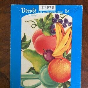 Colorful Fruit Decal Meyercord x107B decals for a colorful home